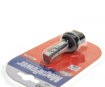 429 р. Лампа светодиодная 12V H27W1 PG13 6000K 5 светодиодов блистер (1шт.) MEGAPOWER MEGAPOWER-AUTOMOTIVE 80606бл  с доставкой в г. Керчь. Увеличить фотографию 2