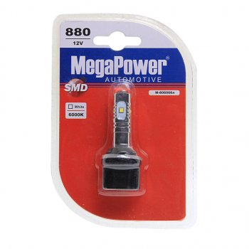 429 р. Лампа светодиодная 12V H27W1 PG13 6000K 5 светодиодов блистер (1шт.) MEGAPOWER MEGAPOWER-AUTOMOTIVE 80606бл  с доставкой в г. Керчь. Увеличить фотографию 1