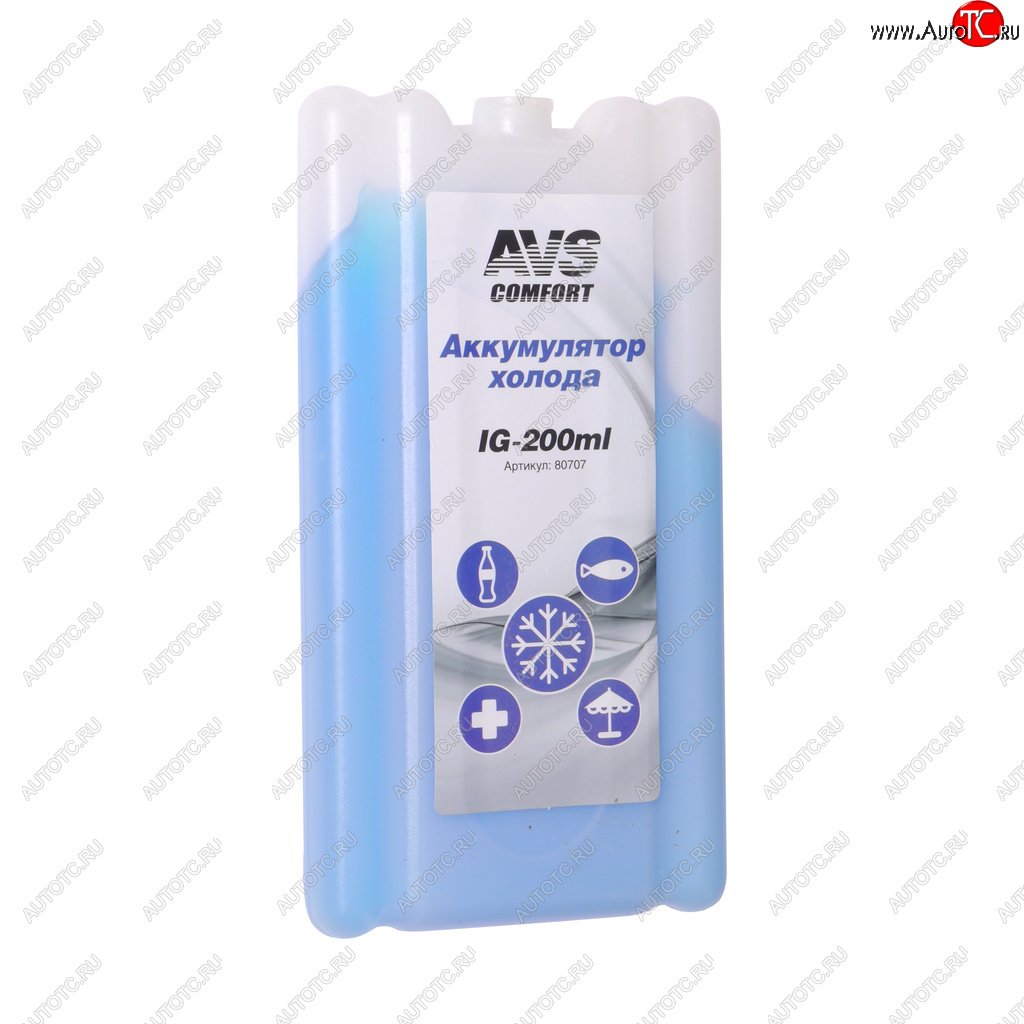 213 р. Аккумулятор холода 200г гелевый (жесткий) AVS AVS 80707  с доставкой в г. Керчь