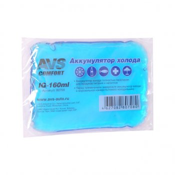 133 р. Аккумулятор холода 160г гелевый (мягкий) AVS AVS 80708  с доставкой в г. Керчь. Увеличить фотографию 1