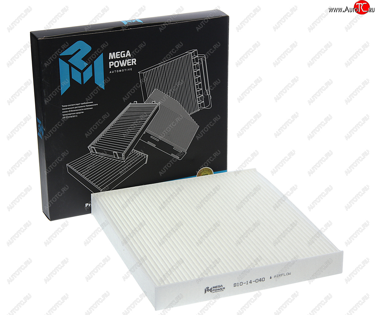 201 р. Фильтр воздушный салона HONDA Accord 9 (08-),8 (03-) MEGAPOWER MEGAPOWER 810-14-040  с доставкой в г. Керчь