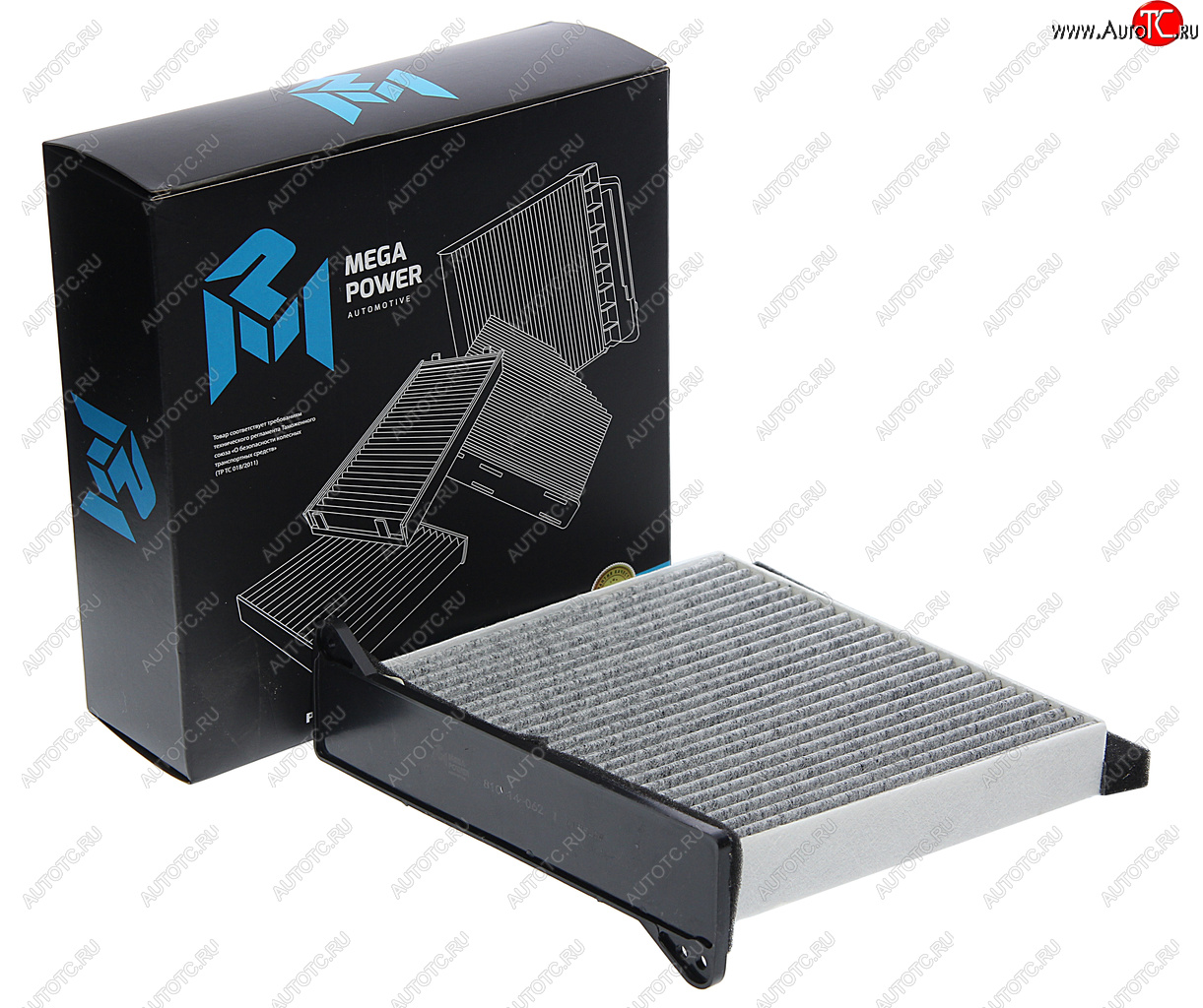 539 р. Фильтр воздушный салона MITSUBISHI Lancer угольный MEGAPOWER MEGAPOWER 810-14-062  с доставкой в г. Керчь