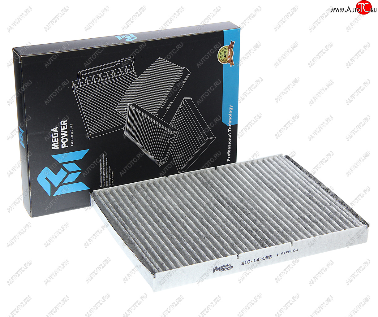 263 р. Фильтр воздушный салона VW AUDI SEAT SKODA угольный MEGAPOWER MEGAPOWER 810-14-086  с доставкой в г. Керчь