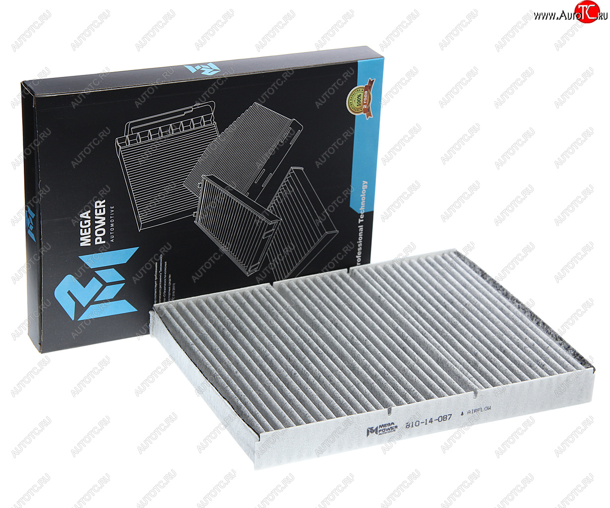 269 р. Фильтр воздушный салона VW Bora,Golf 4,Lupo AUDI A3 угольный MEGAPOWER MEGAPOWER 810-14-087  с доставкой в г. Керчь