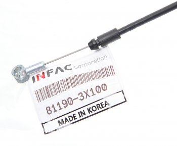 240 р. Трос капота HYUNDAI Elantra (11-) KIA Ceed (12-) (от замка) INFAC INFAC 81190-3x100  с доставкой в г. Керчь. Увеличить фотографию 2
