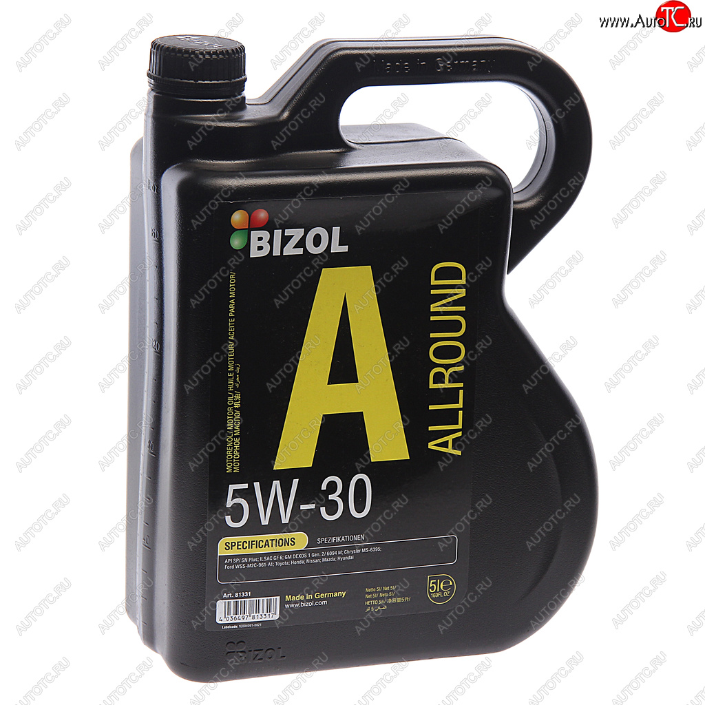 5 849 р. Масло моторное ALLROUND 5W30 синт.5л BIZOL BIZOL 81331  с доставкой в г. Керчь
