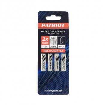 479 р. Пилка для лобзика набор 4шт. универсальные PATRIOT PATRIOT 814010013  с доставкой в г. Керчь. Увеличить фотографию 2
