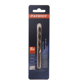 250 р. Сверло по металлу 6.5х101мм HSS PATRIOT PATRIOT 815010013  с доставкой в г. Керчь. Увеличить фотографию 1