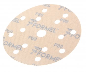 35 р. Круг абразивный на липучке Р80 d=150 15 отверстий FORMEL FORMEL 81957320080  с доставкой в г. Керчь. Увеличить фотографию 2
