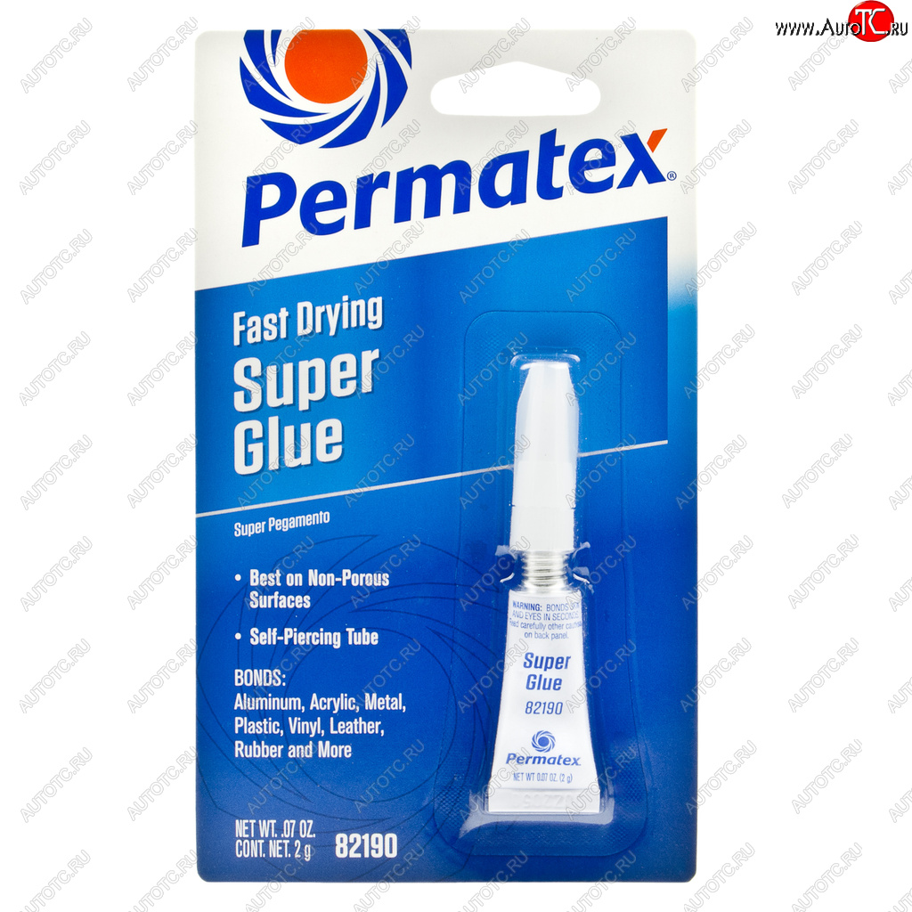 293 р. Клей-супер универсальный 2г Super Glue Super Pega PERMATEX PERMATEX 82190 PERMATEX 82190  с доставкой в г. Керчь