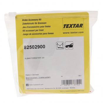 949 р. Ремкомплект SUBARU Forester,Legacy колодок тормозных передних (пружины) TEXTAR TEXTAR 82502900 TEXTAR 82502900  с доставкой в г. Керчь. Увеличить фотографию 2