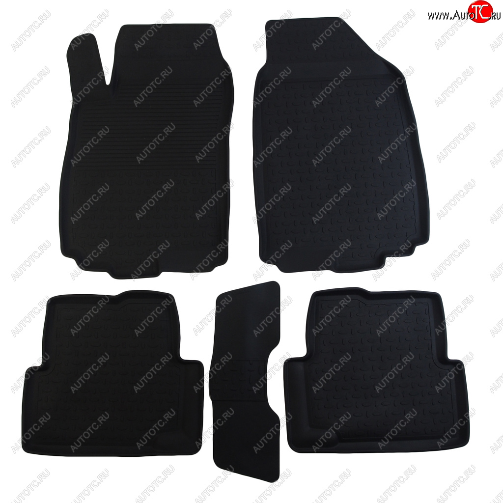 3 199 р. Коврик салона CHEVROLET Aveo 2 Cobalt (11-) резина черный (5 предм.) SEINTEX SEINTEX 82910  с доставкой в г. Керчь
