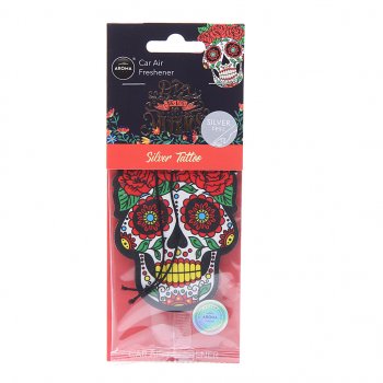 157 р. Ароматизатор подвесной пластина (silver tatoo) Dia De Los Muertos AROMA CAR AROMA CAR 83118  с доставкой в г. Керчь. Увеличить фотографию 1