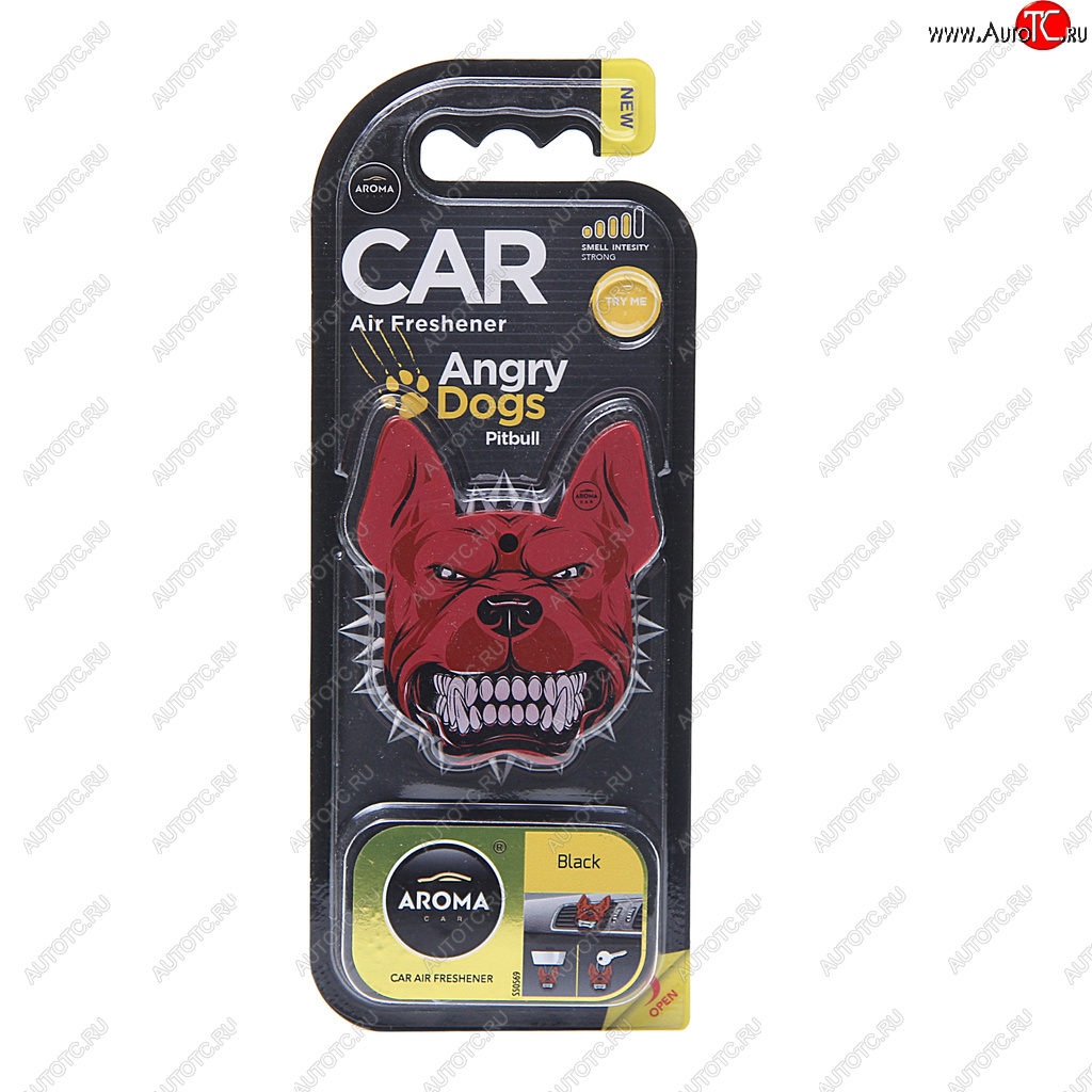 290 р. Ароматизатор на дефлектор полимерный (black) Angry Dogs AROMA CAR AROMA CAR 83185  с доставкой в г. Керчь