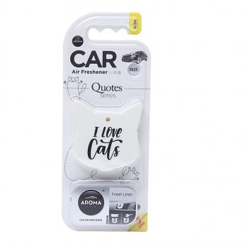 297 р. Ароматизатор на дефлектор полимерный (fresh linen) Quotes Cat AROMA CAR AROMA CAR 83195  с доставкой в г. Керчь. Увеличить фотографию 1