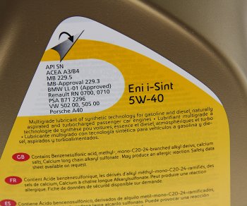 5 999 р. Масло моторное I-SINT 5W40 синт.4л ENI ENI 8423178011067  с доставкой в г. Керчь. Увеличить фотографию 2