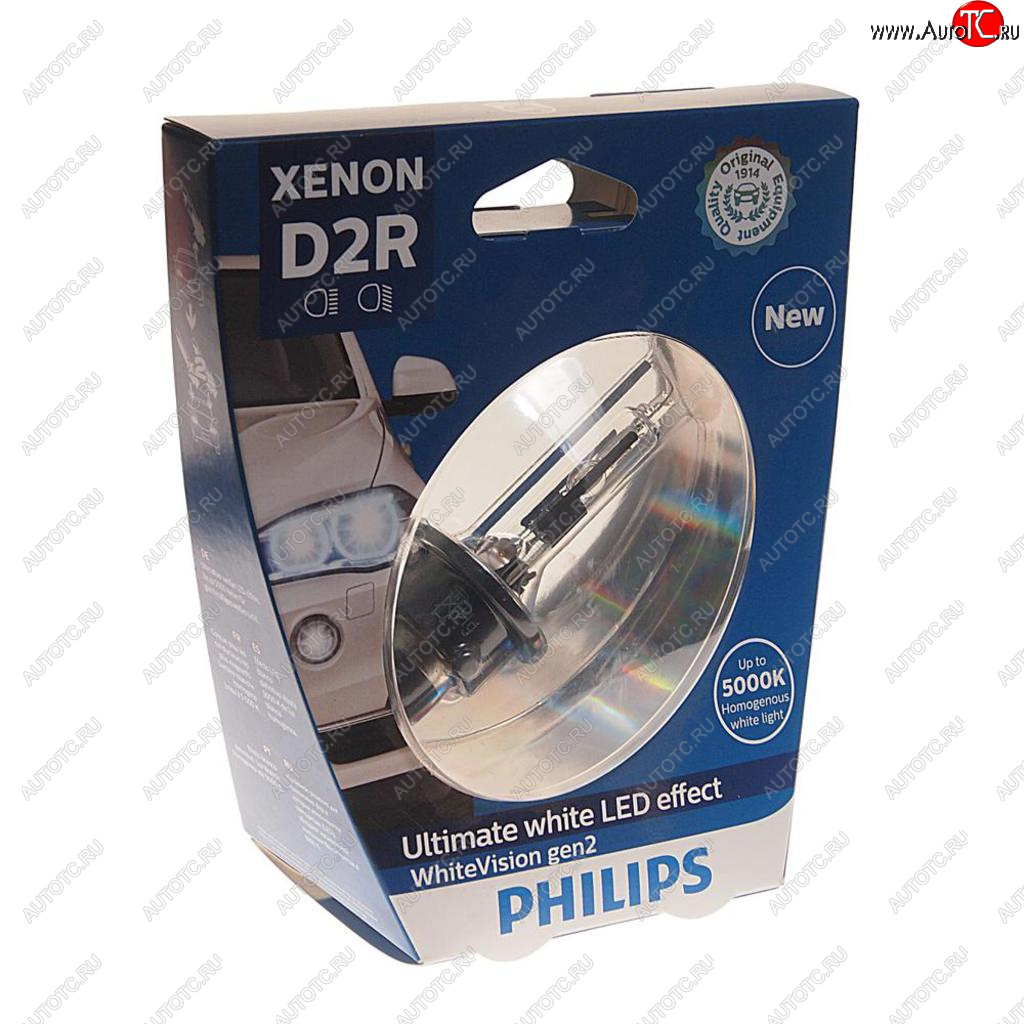 7 699 р. Лампа ксеноновая D2R 35W P32d-3 5000K блистер (1шт.) Xenon White Vision Gen2 PHILIPS PHILIPS 85126whv2s1  с доставкой в г. Керчь