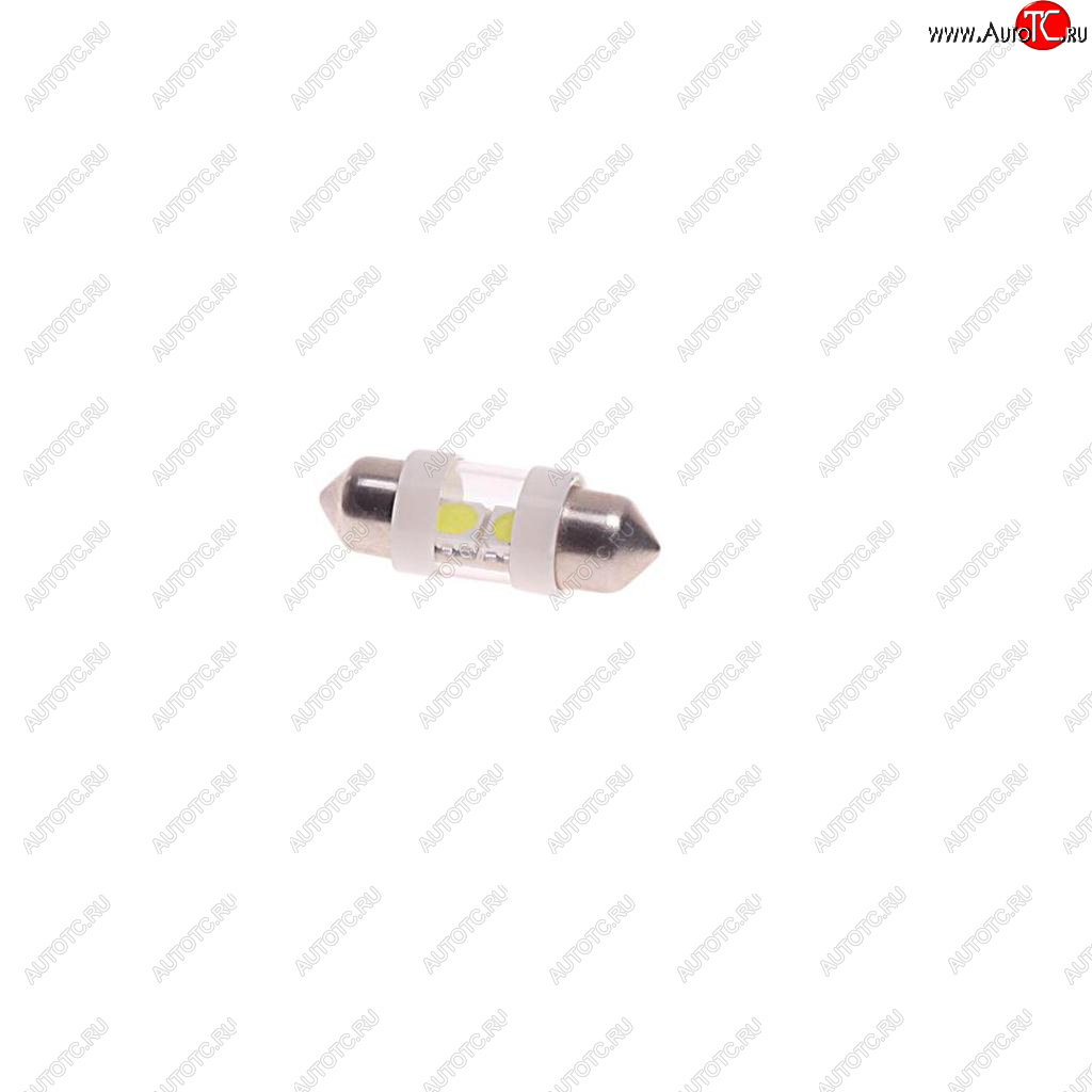 52 р. Лампа светодиодная 12V C10W SV8.5-8 31мм 6000K двухцокольная 2 светодиода MEGAPOWER MEGAPOWER-AUTOMOTIVE 85171w  с доставкой в г. Керчь
