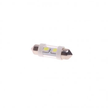 26 р. Лампа светодиодная 12V C10W SV8.5-8 36мм 6000K двухцокольная 2 светодиода MEGAPOWER MEGAPOWER-AUTOMOTIVE 85172w  с доставкой в г. Керчь. Увеличить фотографию 1