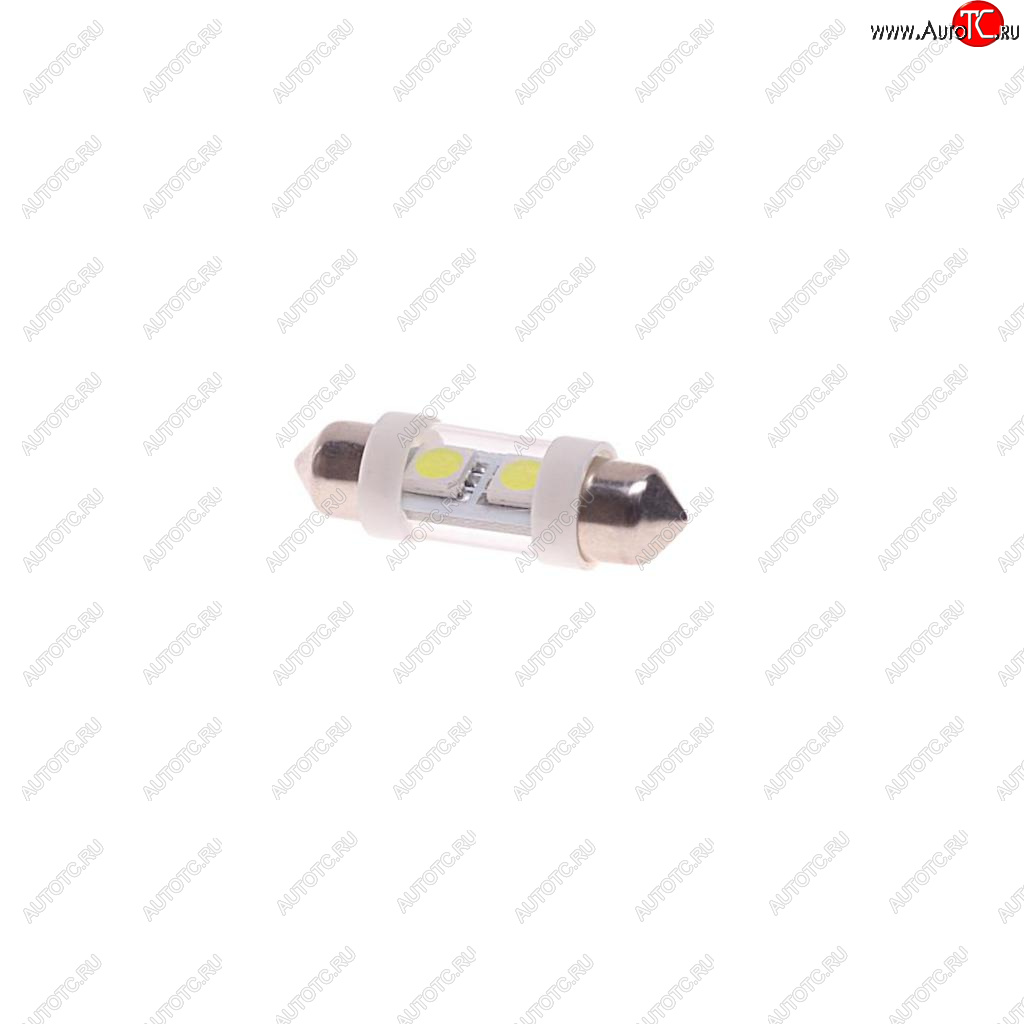 26 р. Лампа светодиодная 12V C10W SV8.5-8 36мм 6000K двухцокольная 2 светодиода MEGAPOWER MEGAPOWER-AUTOMOTIVE 85172w  с доставкой в г. Керчь