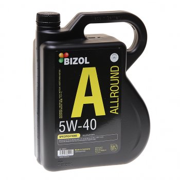 5 399 р. Масло моторное ALLROUND 5W40 синт.5л BIZOL BIZOL 85221  с доставкой в г. Керчь. Увеличить фотографию 1