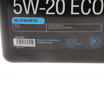 6 799 р. Масло моторное TECHNOLOGY 5W20 ECO синт.5л BIZOL BIZOL 85721  с доставкой в г. Керчь. Увеличить фотографию 2