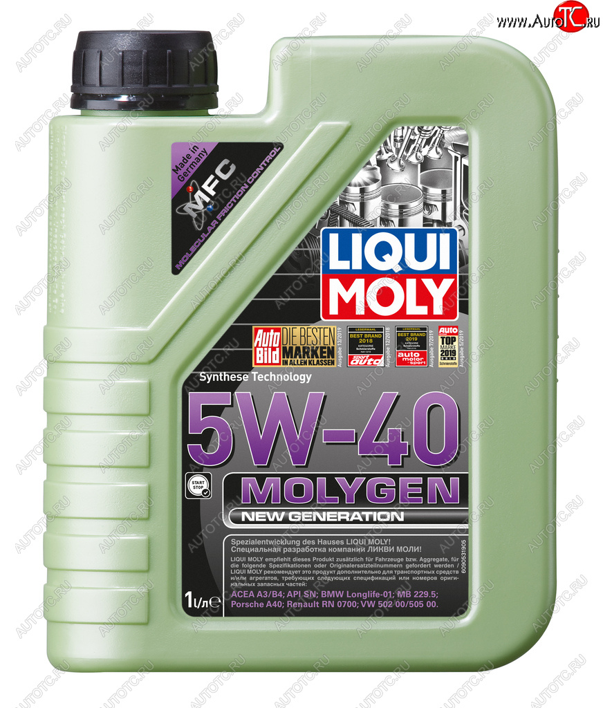 2 459 р. Масло моторное MOLYGEN 5W40 синт.1л LIQUI MOLY LIQUI MOLY 8576  с доставкой в г. Керчь