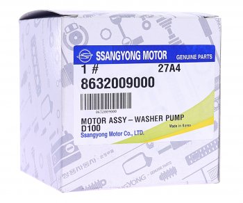 1 689 р. Мотор омывателя SSANGYONG Actyon (06-),Kyron (05-) стекла ветрового OE SSANGYONG 8632009000 SSANGYONG 8632009000  с доставкой в г. Керчь. Увеличить фотографию 2