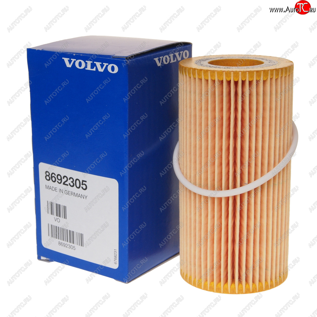 1 429 р. Фильтр масляный VOLVO S40 (10-),S60 (10-),S80 (10-) OE VOLVO 8692305  с доставкой в г. Керчь