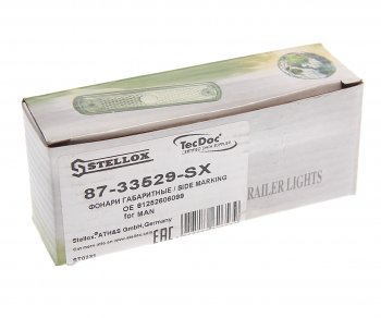 989 р. Фонарь габаритный MAN TGA,TGL,TGM,TGS,TGX белый (узкий) STELLOX STELLOX 87-33529-sx  с доставкой в г. Керчь. Увеличить фотографию 3