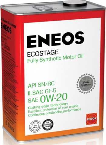 3 899 р. Масло моторное ECOSTAGE SN 0W20 синт.4л ENEOS ENEOS 8801252022022  с доставкой в г. Керчь. Увеличить фотографию 1