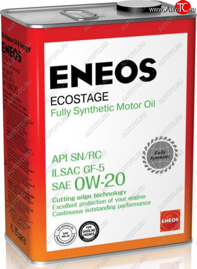 3 899 р. Масло моторное ECOSTAGE SN 0W20 синт.4л ENEOS ENEOS 8801252022022  с доставкой в г. Керчь