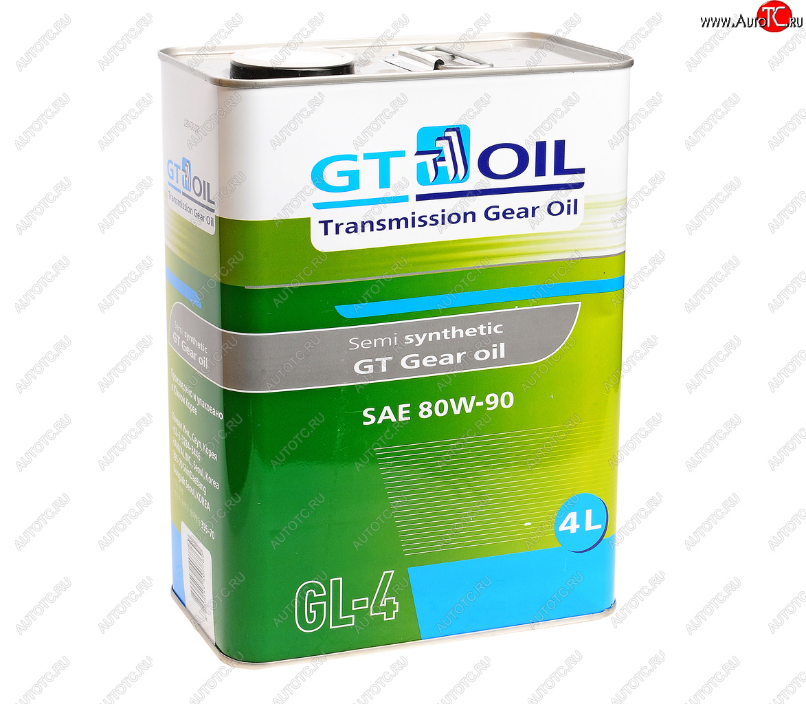 3 299 р. Масло трансмиссионное GT GEAR OIL GL-4 80W90 4л GT OIL GT OIL 8809059407769  с доставкой в г. Керчь
