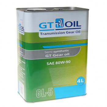 3 799 р. Масло трансмиссионное GT GEAR OIL GL-5 80W90 4л GT OIL GT OIL 8809059407837  с доставкой в г. Керчь. Увеличить фотографию 1