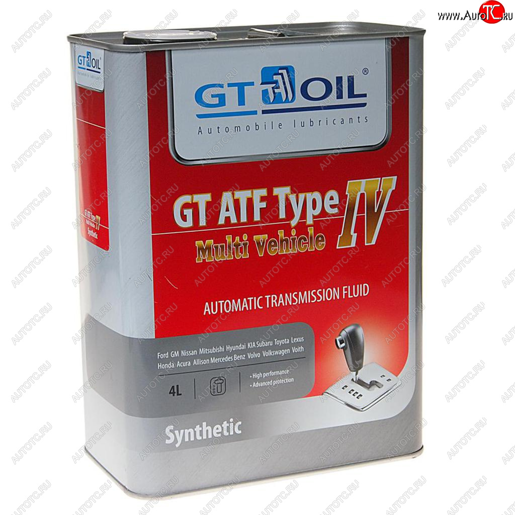 4 199 р. Масло трансмиссионное ATF T-IV Multi Vehicle 4л GT OIL GT OIL 8809059407912  с доставкой в г. Керчь
