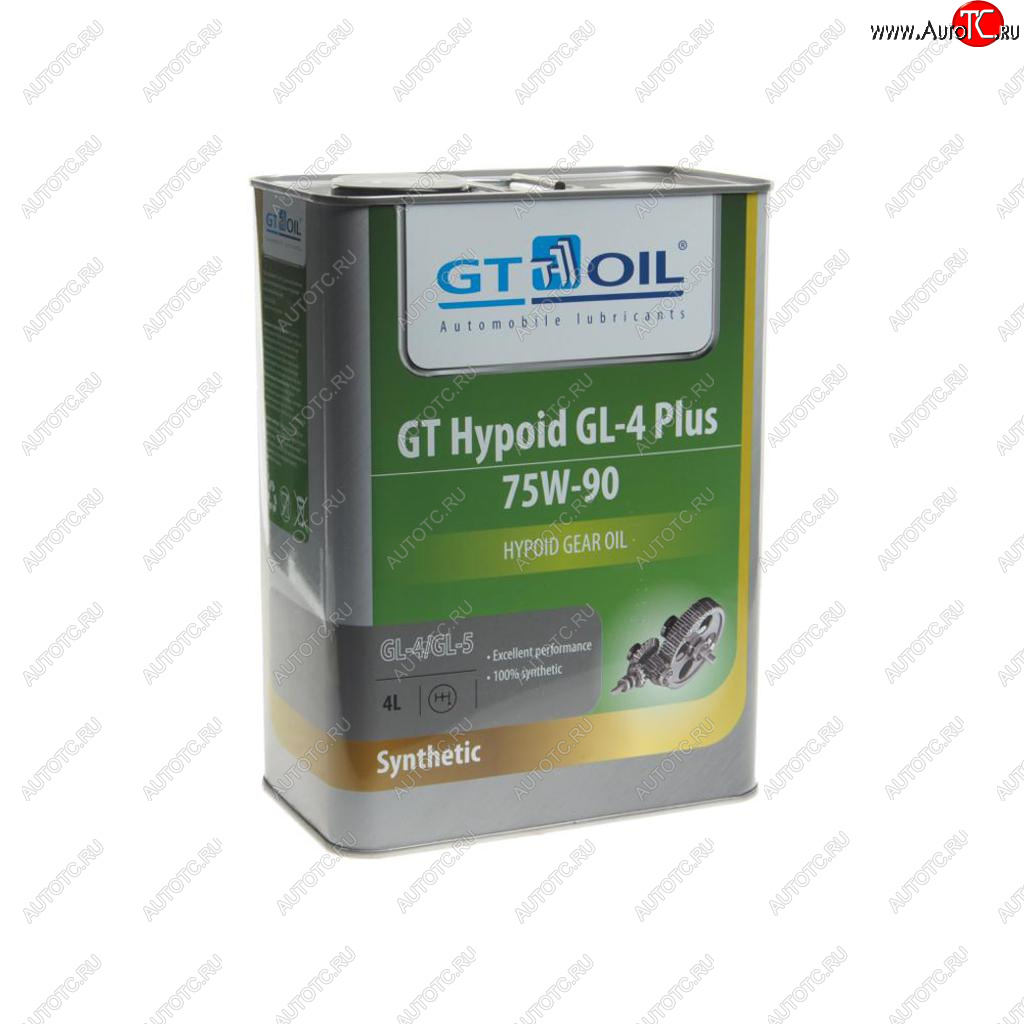 4 389 р. Масло трансмиссионное GT Hypoid GL-4 75W90 Plus синт.4л GT OIL GT OIL 8809059407998  с доставкой в г. Керчь