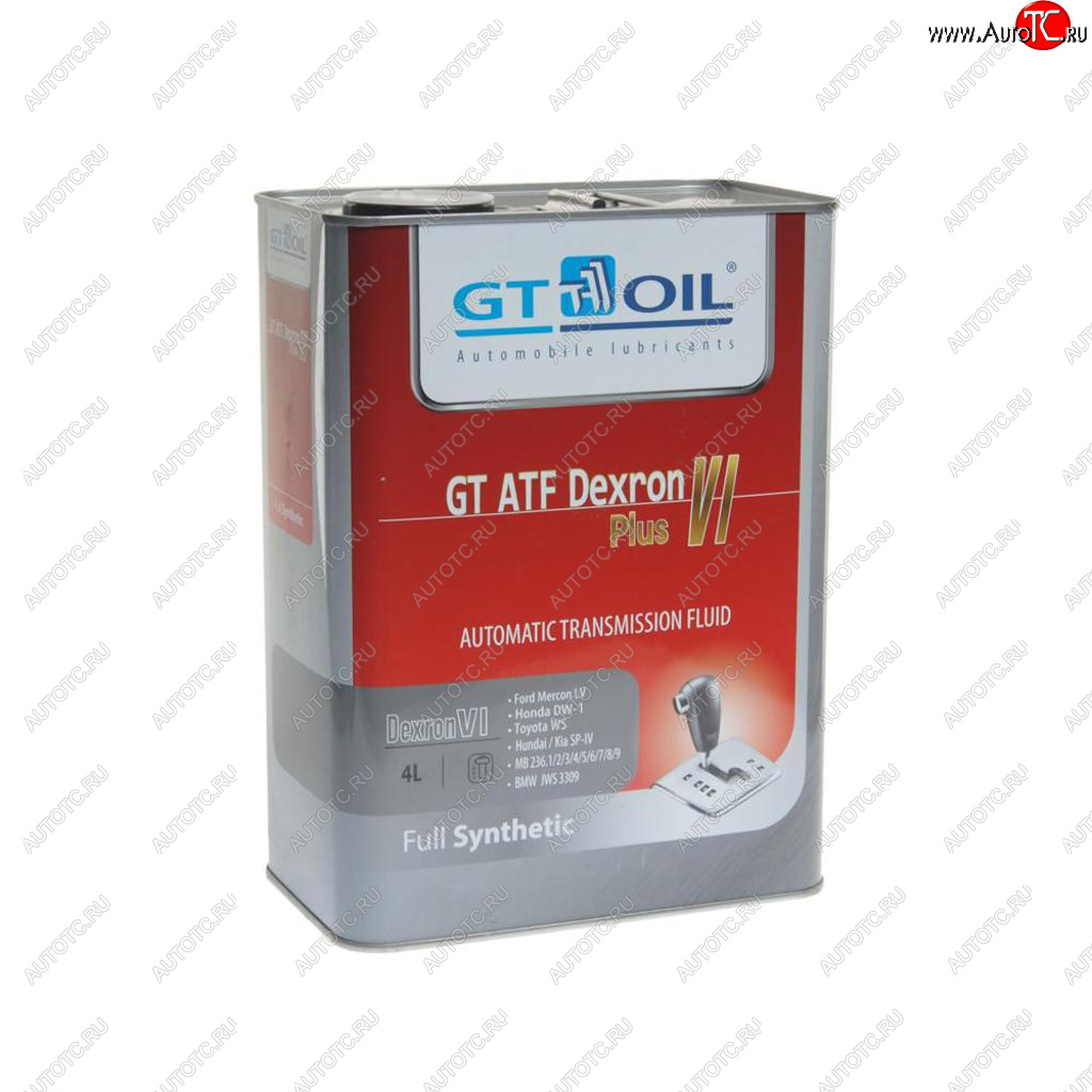 4 199 р. Масло трансмиссионное GT ATF Dexron VI Plus синт.4л GT OIL GT OIL 8809059408520  с доставкой в г. Керчь