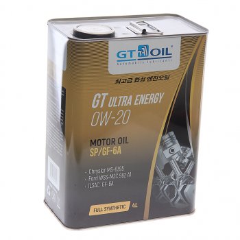 3 499 р. Масло моторное GT Ultra Energy GF-6A  0W20 синт.4л GT OIL GT OIL 8809059408902  с доставкой в г. Керчь. Увеличить фотографию 1