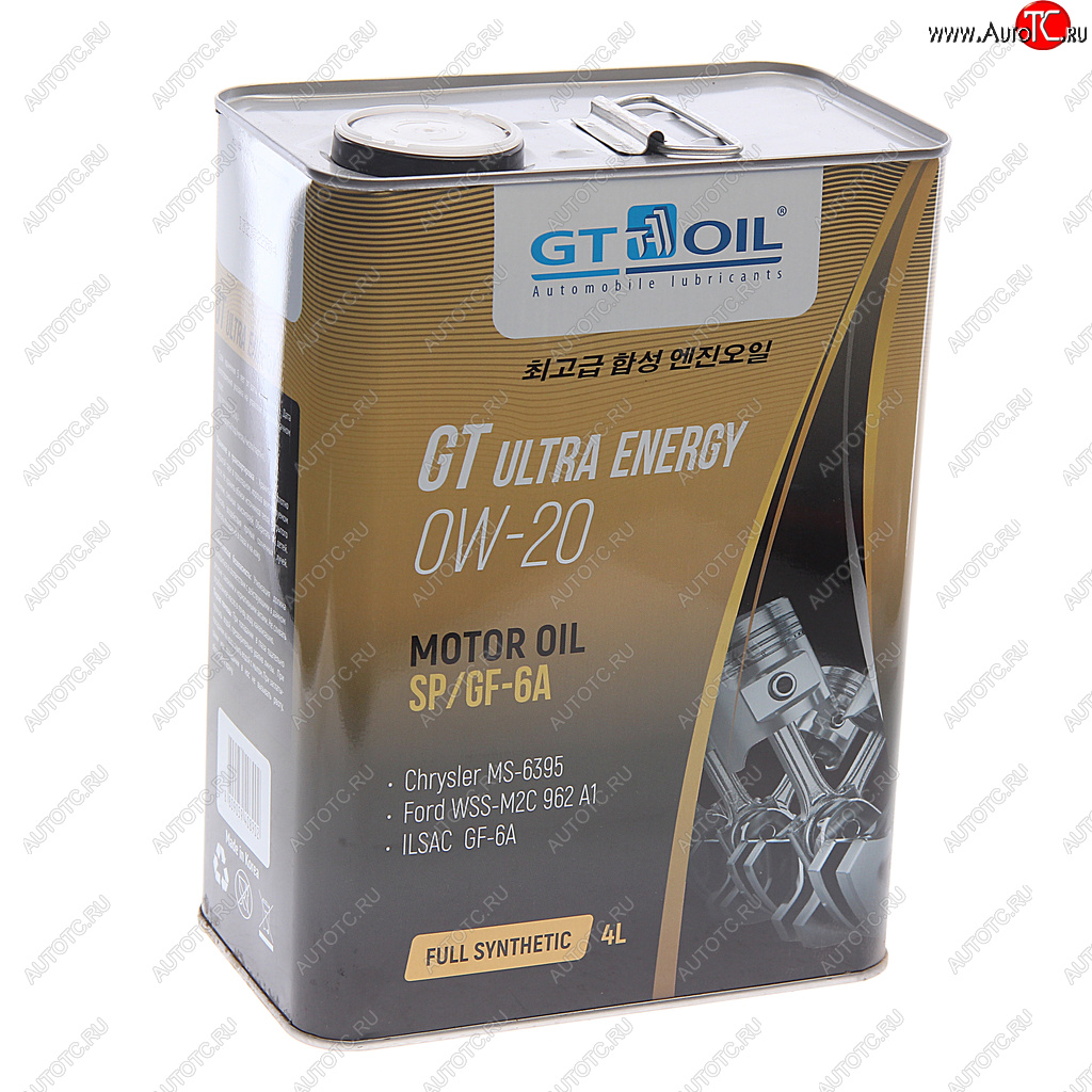 3 499 р. Масло моторное GT Ultra Energy GF-6A  0W20 синт.4л GT OIL GT OIL 8809059408902  с доставкой в г. Керчь