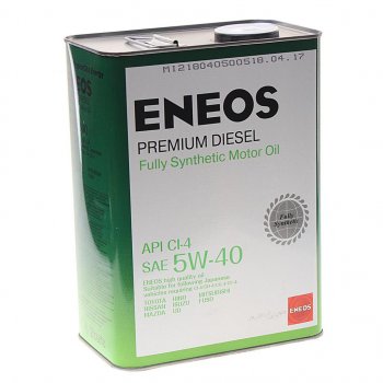4 099 р. Масло дизельное Premium DIESEL CI-4 5W40 синт.4л ENEOS ENEOS 8809478943077  с доставкой в г. Керчь. Увеличить фотографию 1