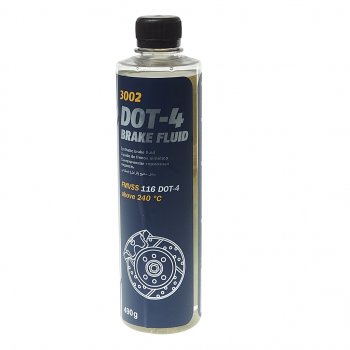 221 р. Жидкость тормозная DOT-4 3002 490г MANNOL MANNOL 8942  с доставкой в г. Керчь. Увеличить фотографию 1