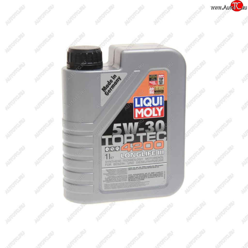 2 399 р. Масло моторное TOP TEC 4200 5W30 синт.1л LIQUI MOLY LIQUI MOLY 8972  с доставкой в г. Керчь