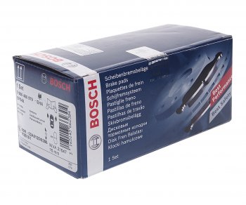 2 469 р. Колодки тормозные передние (4шт.) BOSCH Mitsubishi Lancer 5 Fiore 2 седан (1983-1991)  с доставкой в г. Керчь. Увеличить фотографию 2