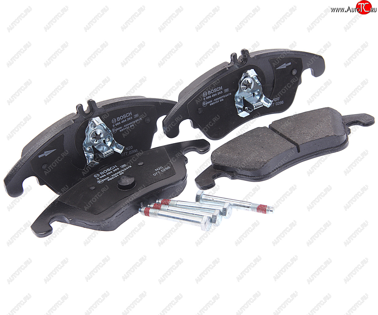 3 799 р. Колодки тормозные передние (4шт.) BOSCH Mercedes-Benz E-Class W212 рестайлинг седан (2013-2017)  с доставкой в г. Керчь
