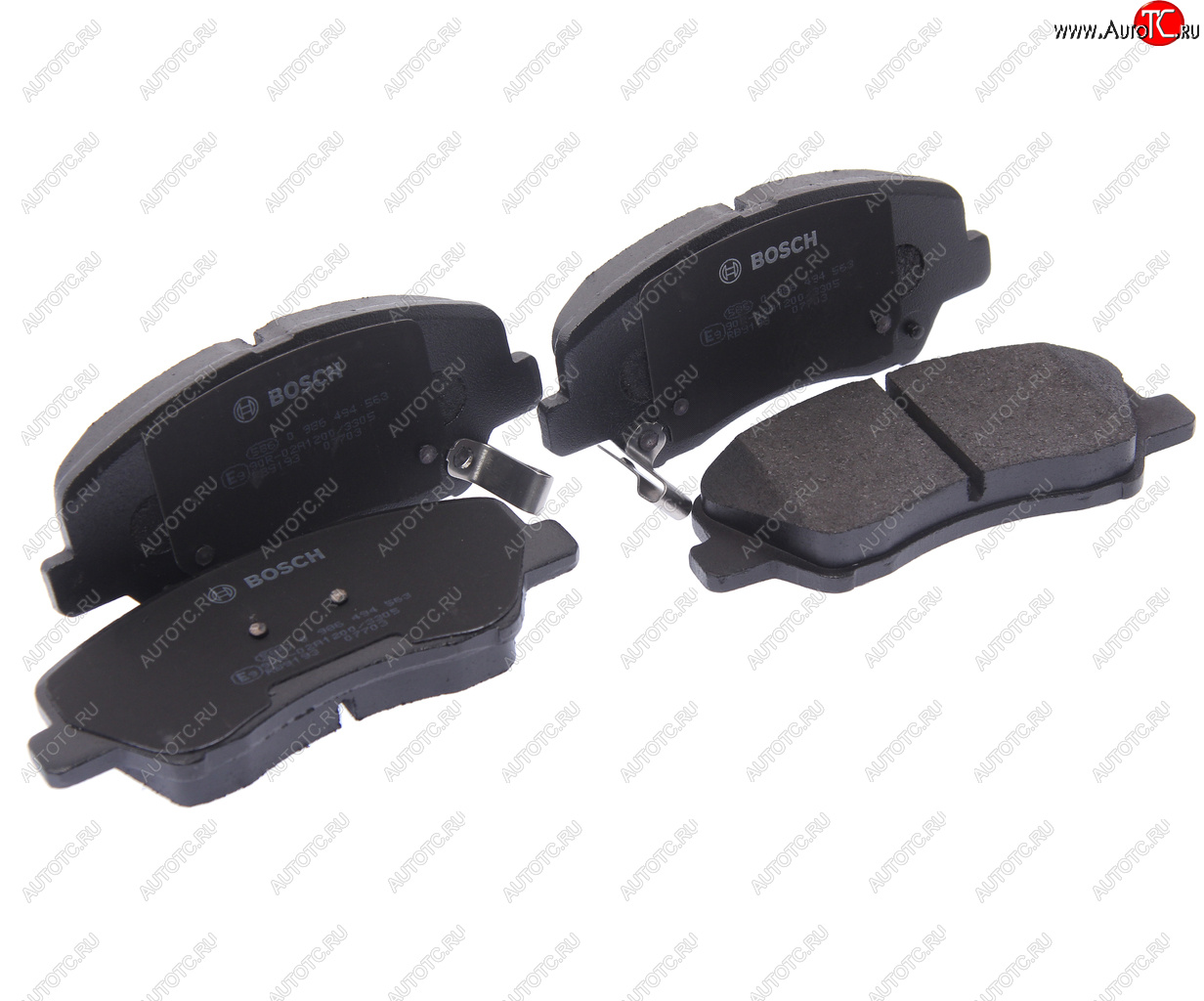 2 679 р. Колодки тормозные передние (4шт.) BOSCH Hyundai Solaris RBr седан дорестайлинг (2010-2014)  с доставкой в г. Керчь