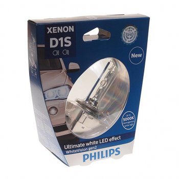 11 199 р. Лампа ксеноновая D1S 35W PK32d-2 5000К блистер (1шт.) Xenon White Vision Gen2 PHILIPS PHILIPS 85415whv2s1 PHILIPS 85415whv2s1  с доставкой в г. Керчь. Увеличить фотографию 1