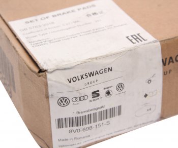 10 349 р. Колодки тормозные передние (4шт.) VAG Volkswagen Golf 7 дорестайлинг, хэтчбэк 5 дв. (2012-2017)  с доставкой в г. Керчь. Увеличить фотографию 3
