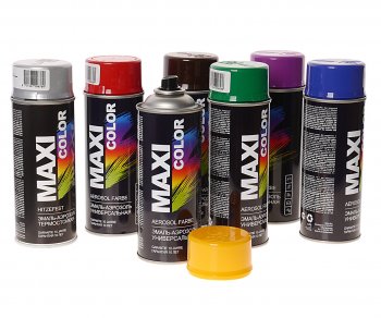 399 р. Краска черная глянцевая аэрозоль 400мл MAXI COLOR MAXI COLOR 9005mx  с доставкой в г. Керчь. Увеличить фотографию 1