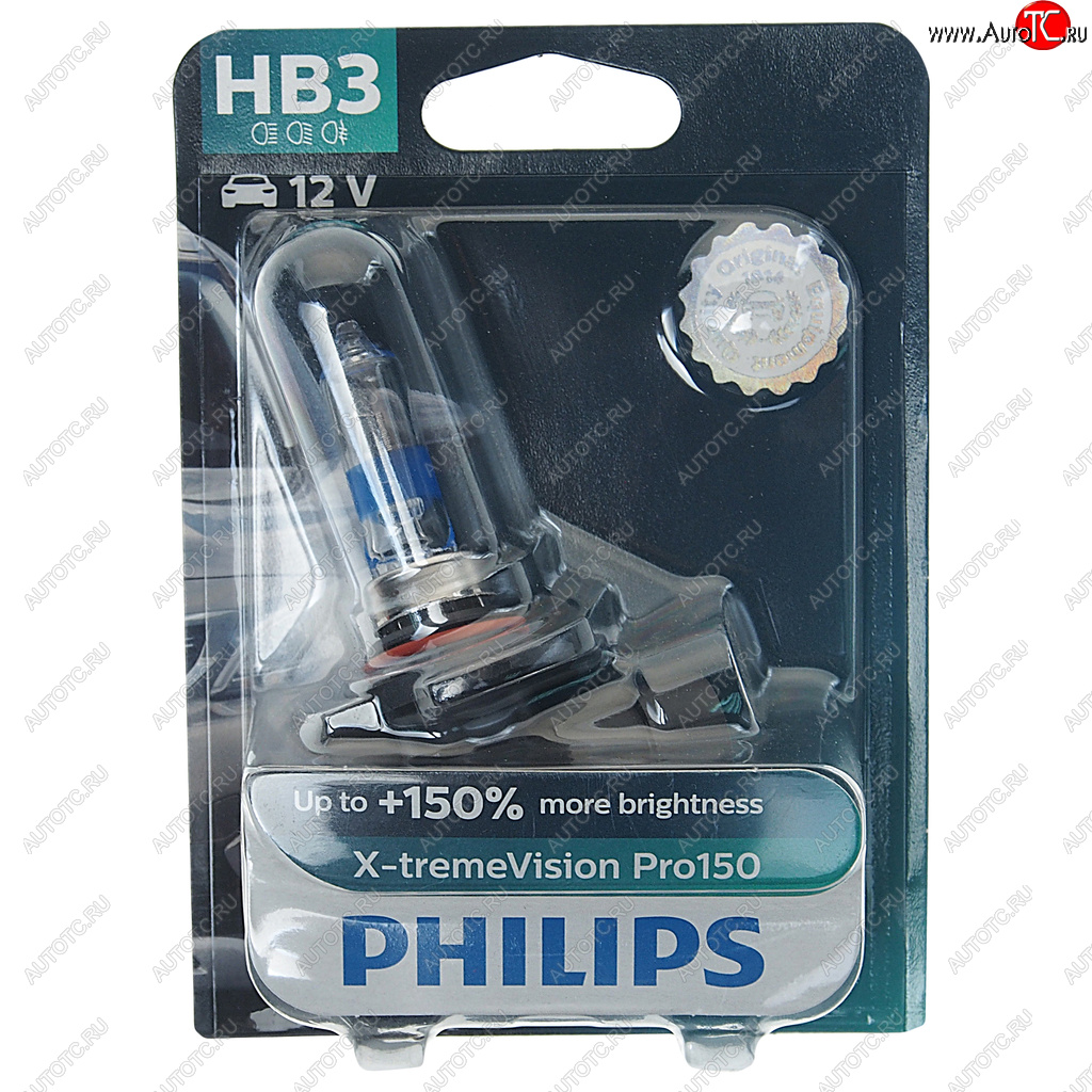 2 099 р. Лампа 12V HB3 60W P20d +150% блистер (1шт.) X-Treme Vision Pro 150 PHILIPS PHILIPS 9005xvproбл  с доставкой в г. Керчь