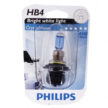 1 949 р. Лампа 12V HB4 52W P22d 4300K блистер (1шт.) Crystal Vision PHILIPS PHILIPS 9006cvb1  с доставкой в г. Керчь. Увеличить фотографию 1